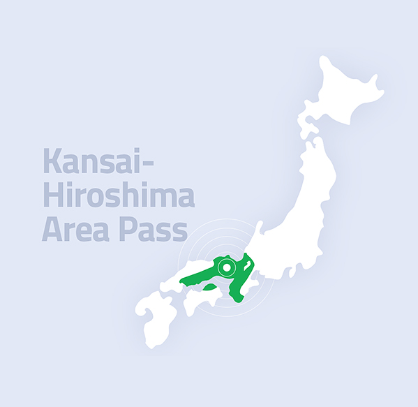 Passe para a área de Kansai-Hiroshima