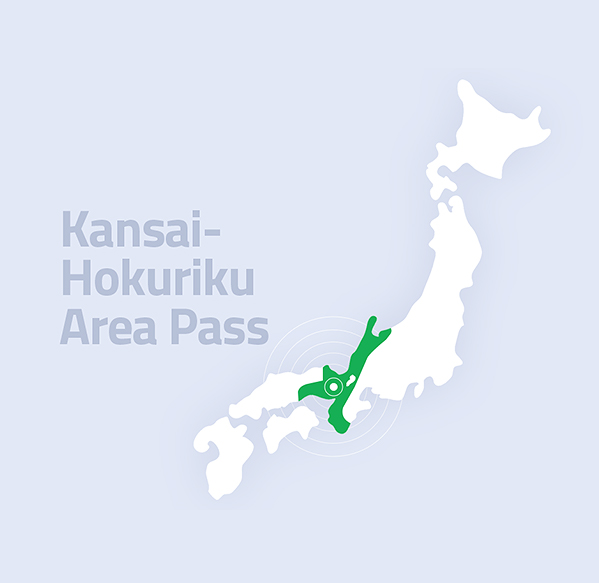 Passe para a área de Kansai-Hokuriku