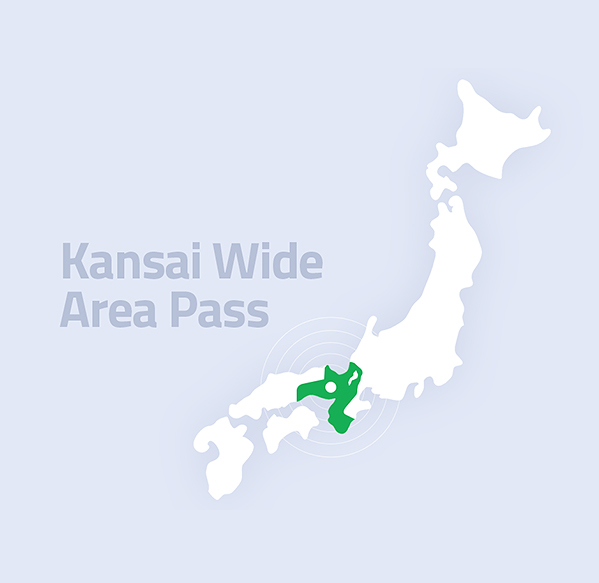 Pase para el área más amplia de Kansai