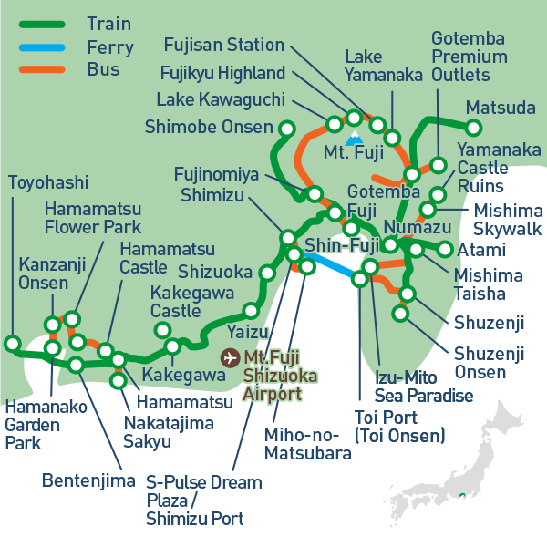 mt.fuji shizuoka area tourist pass mini pantip