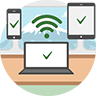 Verbinde bis zu 5 Geräte gleichzeitig - teile das Wifi mit anderen Reisenden