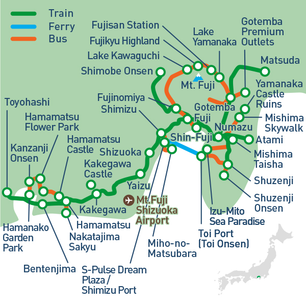 富士山 - 靜岡地區旅遊週遊券